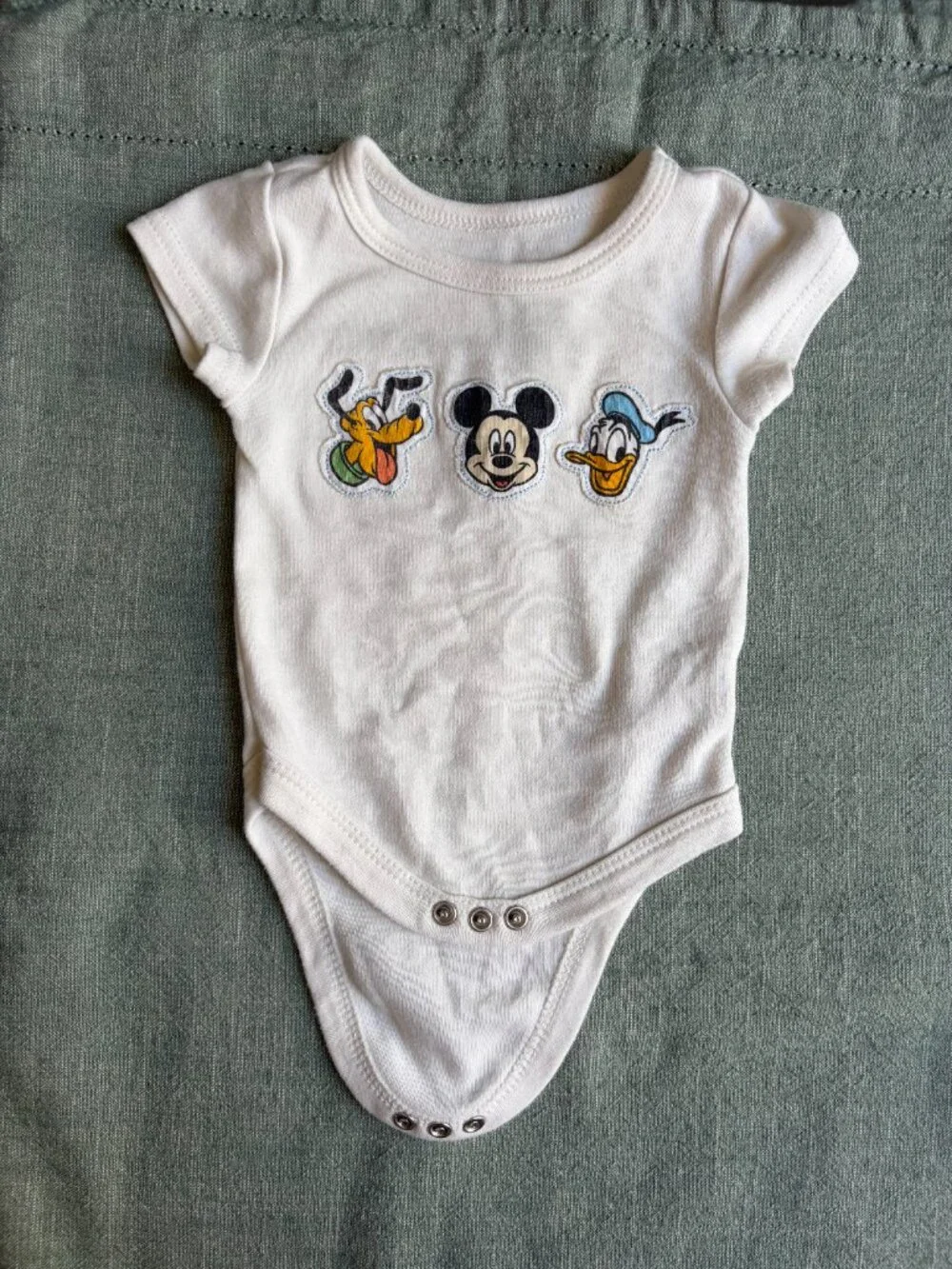 3-Piece Cool Mickey Short Sleeve Onesies 0-3m
